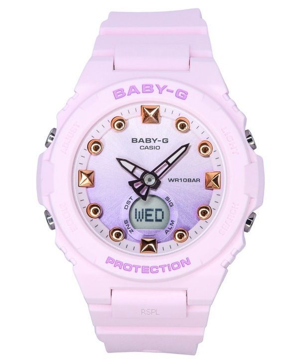 カシオ Baby-G サマーカラーシリーズ アナログ デジタル ピンク 樹脂ストラップ クォーツ BGA-320-4A 100M レディース腕時計