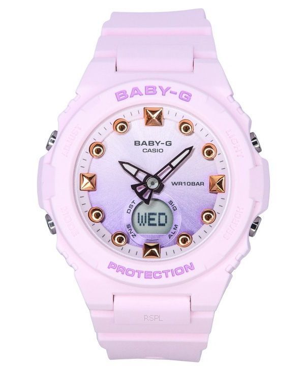 カシオ Baby-G サマーカラーシリーズ アナログ デジタル ピンク 樹脂ストラップ クォーツ BGA-320-4A 100M レディース腕時計