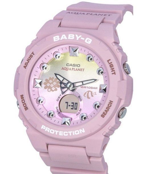 カシオ Baby-G アクアプラネット限定版アナログ デジタル マルチカラー ダイヤル クォーツ BGA-320AQ-4A 100M レディース腕時計