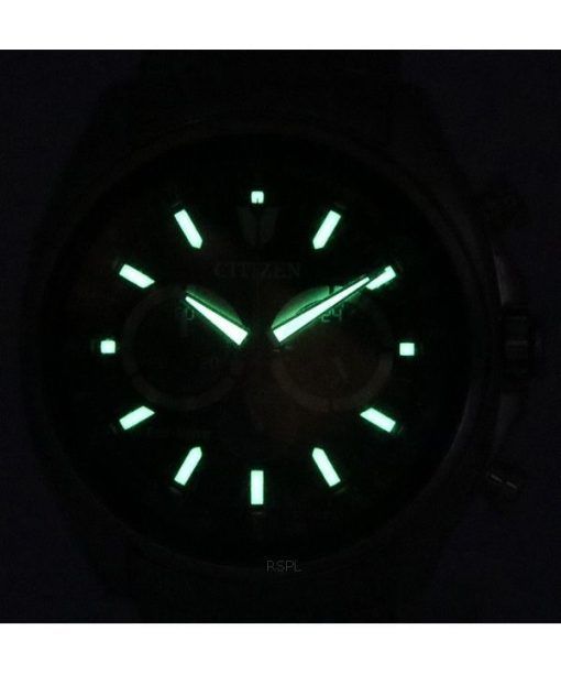 シチズン エコドライブ クロノグラフ ステンレススチール ブラック ダイヤル CA4560-81E 100M メンズ腕時計