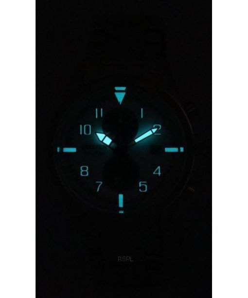 シチズン クラシック エコドライブ クロノグラフ ステンレススチール ホワイト ダイヤル CA7028-81A 100M メンズ腕時計