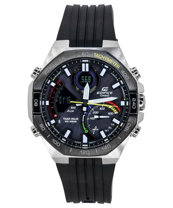 カシオ エディフィス アナログ デジタル モバイル リンク ブラック ダイヤル タフ ソーラー ECB-950MP-1A 100M メンズ腕時計