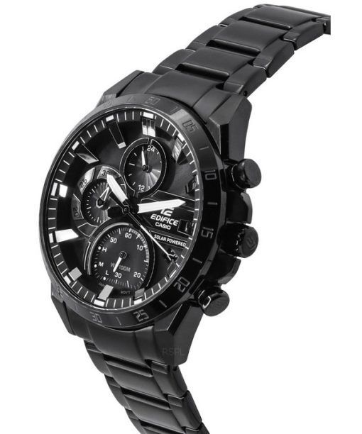 カシオ エディフィス アナログ クロノグラフ ステンレススチール ソーラーパワー EQS-940DC-1A 100M メンズ腕時計