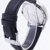 化石を与えるクロノグラフ黒革ストラップ FS4812 メンズ腕時計