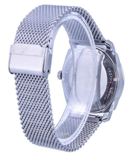 FossilMachineステンレススチールメッシュブラックダイヤルクォーツFS5883メンズウォッチ