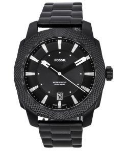 Fossil Machine ステンレススチール ブラック サンレイ ダイヤル クォーツ FS5971 100M メンズ腕時計