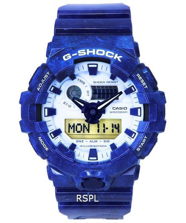 カシオ G ショック磁器アナログ デジタル クォーツ GA-700BWP-2A GA700BWP-2 200 M メンズ腕時計 ja
