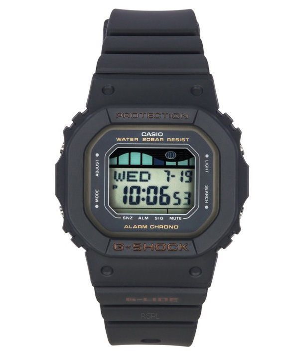 カシオ G-Shock G-Lide デジタル タイドとムーン グラフ クォーツ GLX-S5600-1 200M レディース腕時計