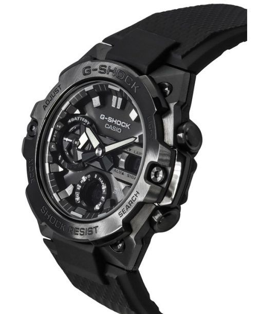 カシオ G-Shock G-Steel ブラック モバイル リンク アナログ デジタル タフ ソーラー GST-B400BB-1A 200M メンズ腕時計