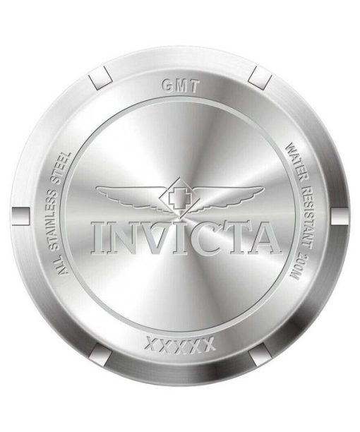 インヴィクタ プロ ダイバー GMT ステンレススチール ブラック ダイヤル クォーツ ダイバーズ 43968 200M メンズ腕時計