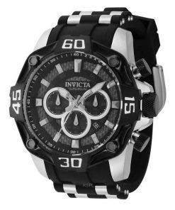 インヴィクタ プロ ダイバー クロノグラフ ブラック ダイヤル クォーツ 44704 100M メンズ腕時計
