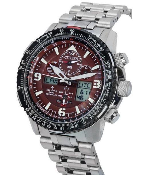 シチズン プロマスター スカイホーク パーペチュアル カレンダー レッド ダイヤル エコドライブ ダイバーズ JY8086-89X 200M メンズ腕時計