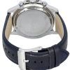 Michael Kors エベレスト クロノグラフ ネイビー レザー ブラック ダイヤル クォーツ MK9091 100M メンズ腕時計