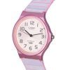 カシオ POP アナログ ピンク透明樹脂ストラップ クォーツ MQ-24S-4B MQ24S-4B レディース腕時計