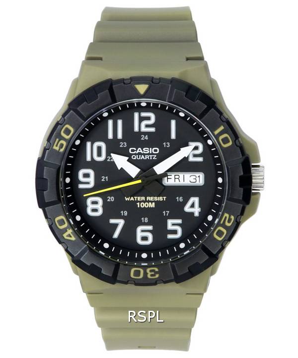 カシオ アナログ 樹脂ストラップ ブラック ダイヤル クォーツ MRW-210H-5A MRW210H-5 100M メンズ腕時計 ja