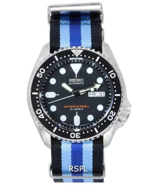 ã‚»ã‚¤ã‚³ãƒ¼ ãƒ–ãƒ©ãƒƒã‚¯ ãƒ€ã‚¤ãƒ¤ãƒ«è‡ªå‹•ãƒ€ã‚¤ãƒãƒ¼ã® SKX007J1-var-NATO20 200 M ãƒ¡ãƒ³ã‚ºè…•æ™‚è¨ˆ ja