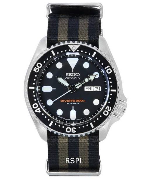 ã‚»ã‚¤ã‚³ãƒ¼ ãƒ–ãƒ©ãƒƒã‚¯ ãƒ€ã‚¤ãƒ¤ãƒ«è‡ªå‹•ãƒ€ã‚¤ãƒãƒ¼ã® SKX007J1-var-NATO21 200 M ãƒ¡ãƒ³ã‚ºè…•æ™‚è¨ˆ ja