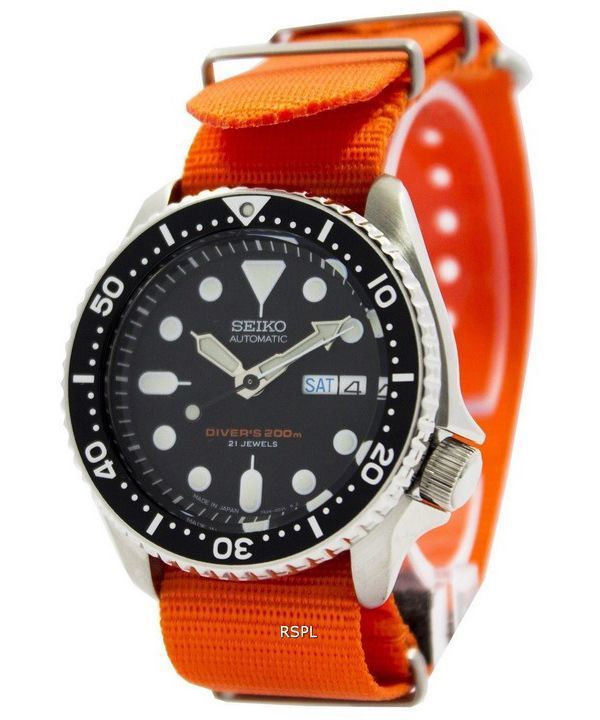 セイコー自動ダイバーズ 200 M NATO ストラップ SKX007J1 NATO7 メンズ腕時計