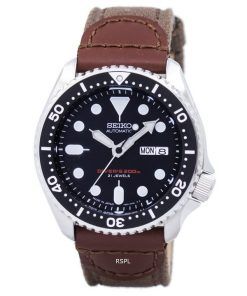 セイコー自動ダイバーズ キャンバス ストラップ SKX007J1 NS1 200 M メンズ腕時計