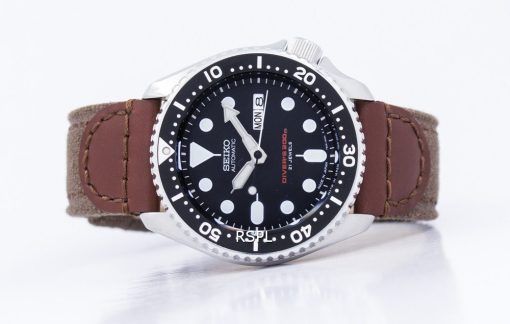 セイコー自動ダイバーズ キャンバス ストラップ SKX007J1 NS1 200 M メンズ腕時計