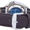 セイコー自動ダイバーズ 200 M 比ダークブラウン レザー SKX007K1 LS11 メンズ腕時計