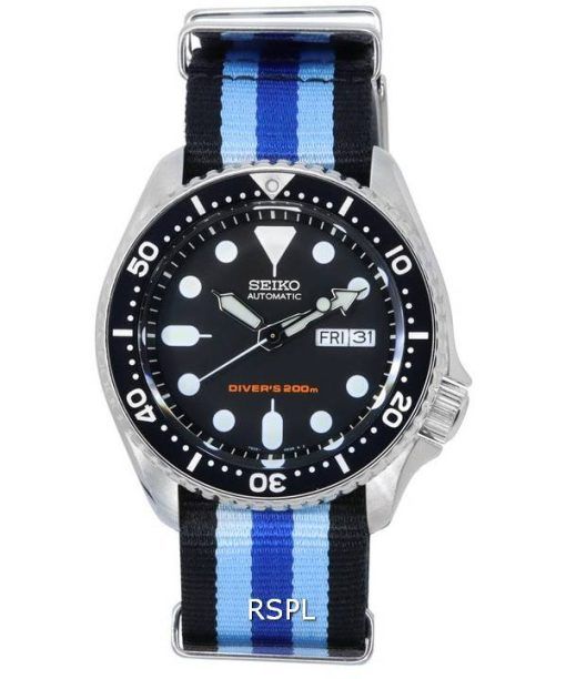 ã‚»ã‚¤ã‚³ãƒ¼ ãƒ–ãƒ©ãƒƒã‚¯ ãƒ€ã‚¤ãƒ¤ãƒ«è‡ªå‹•ãƒ€ã‚¤ãƒãƒ¼ã® SKX007K1-var-NATO20 200 M ãƒ¡ãƒ³ã‚ºè…•æ™‚è¨ˆ ja