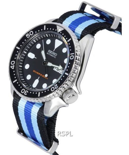 ã‚»ã‚¤ã‚³ãƒ¼ ãƒ–ãƒ©ãƒƒã‚¯ ãƒ€ã‚¤ãƒ¤ãƒ«è‡ªå‹•ãƒ€ã‚¤ãƒãƒ¼ã® SKX007K1-var-NATO20 200 M ãƒ¡ãƒ³ã‚ºè…•æ™‚è¨ˆ ja