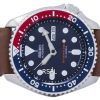 セイコー自動ダイバーズ比茶色の革 SKX009J1 LS12 200 M メンズ腕時計