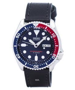 セイコー自動ダイバーズ比黒革 SKX009J1 LS8 200 M メンズ腕時計