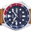 セイコー自動ダイバーズ比茶色の革 SKX009J1 LS9 200 M メンズ腕時計