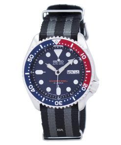 セイコー自動ダイバーの NATO ストラップ 200 M SKX009J1 NATO1 メンズ腕時計