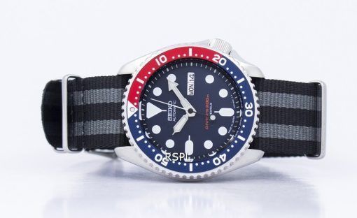 セイコー自動ダイバーの NATO ストラップ 200 M SKX009J1 NATO1 メンズ腕時計