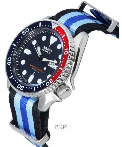 ã‚»ã‚¤ã‚³ãƒ¼ ãƒ–ãƒ«ãƒ¼ ãƒ€ã‚¤ãƒ¤ãƒ«è‡ªå‹•ãƒ€ã‚¤ãƒãƒ¼ã® SKX009J1-var-NATO20 200 M ãƒ¡ãƒ³ã‚ºè…•æ™‚è¨ˆ ja