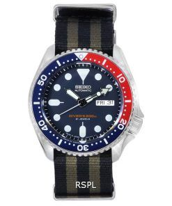 ã‚»ã‚¤ã‚³ãƒ¼ ãƒ–ãƒ«ãƒ¼ ãƒ€ã‚¤ãƒ¤ãƒ«è‡ªå‹•ãƒ€ã‚¤ãƒãƒ¼ã® SKX009J1-var-NATO21 200 M ãƒ¡ãƒ³ã‚ºè…•æ™‚è¨ˆ ja