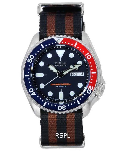 ã‚»ã‚¤ã‚³ãƒ¼ ãƒ–ãƒ«ãƒ¼ ãƒ€ã‚¤ãƒ¤ãƒ«è‡ªå‹•ãƒ€ã‚¤ãƒãƒ¼ã® SKX009J1-var-NATO22 200 M ãƒ¡ãƒ³ã‚ºè…•æ™‚è¨ˆ ja