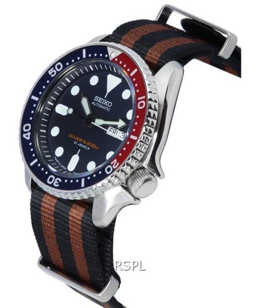 ã‚»ã‚¤ã‚³ãƒ¼ ãƒ–ãƒ«ãƒ¼ ãƒ€ã‚¤ãƒ¤ãƒ«è‡ªå‹•ãƒ€ã‚¤ãƒãƒ¼ã® SKX009J1-var-NATO22 200 M ãƒ¡ãƒ³ã‚ºè…•æ™‚è¨ˆ ja