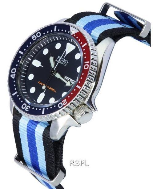 ã‚»ã‚¤ã‚³ãƒ¼ ãƒ–ãƒ«ãƒ¼ ãƒ€ã‚¤ãƒ¤ãƒ«è‡ªå‹•ãƒ€ã‚¤ãƒãƒ¼ã® SKX009K1-var-NATO20 200 M ãƒ¡ãƒ³ã‚ºè…•æ™‚è¨ˆ ja