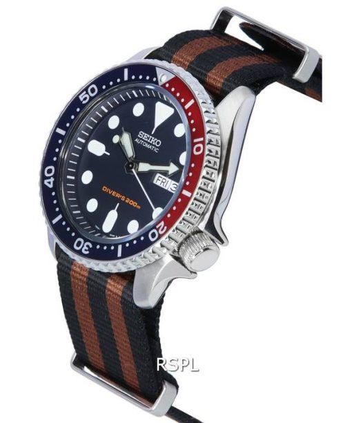 ã‚»ã‚¤ã‚³ãƒ¼ ãƒ–ãƒ«ãƒ¼ ãƒ€ã‚¤ãƒ¤ãƒ«è‡ªå‹•ãƒ€ã‚¤ãƒãƒ¼ã® SKX009K1-var-NATO22 200 M ãƒ¡ãƒ³ã‚ºè…•æ™‚è¨ˆ ja