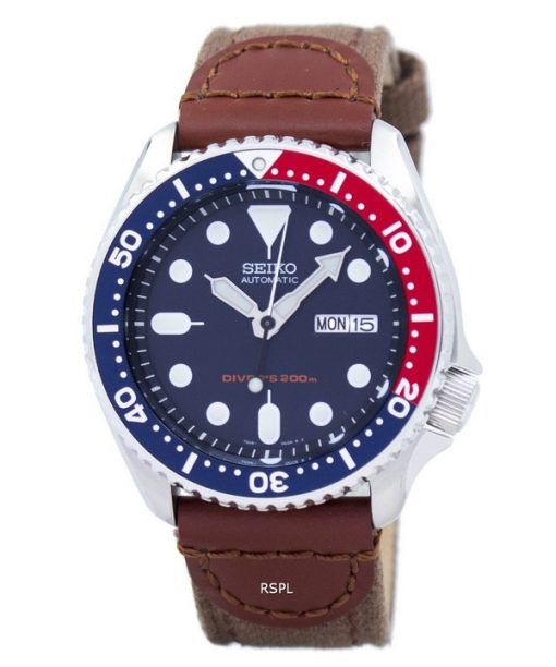セイコー自動ダイバーズ ナイロン ストラップ SKX009K1 NS1 200 M メンズ腕時計