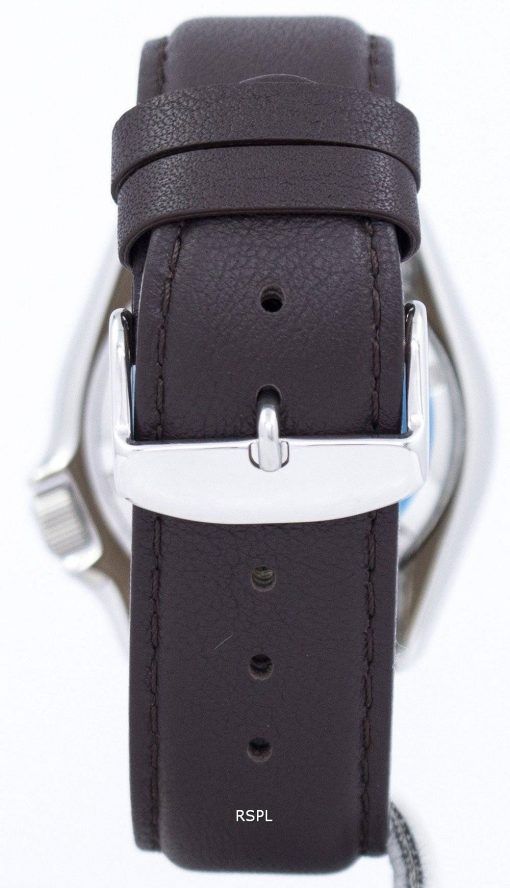 セイコー自動ダイバーズ比ダークブラウン レザー SKX011J1 LS11 200 M メンズ腕時計