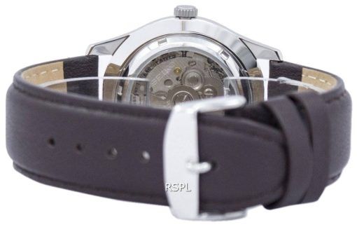セイコー 5 スポーツ軍事自動日本製比ダークブラウン レザー SNZG07J1 LS11 メンズ腕時計