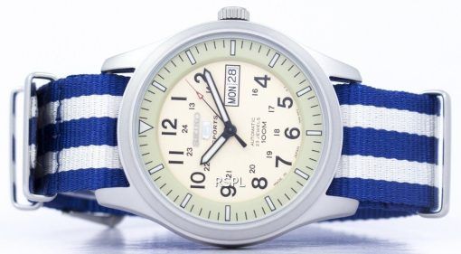 セイコー 5 スポーツ軍事自動日本製 NATO ストラップ SNZG07J1 NATO2 メンズ腕時計