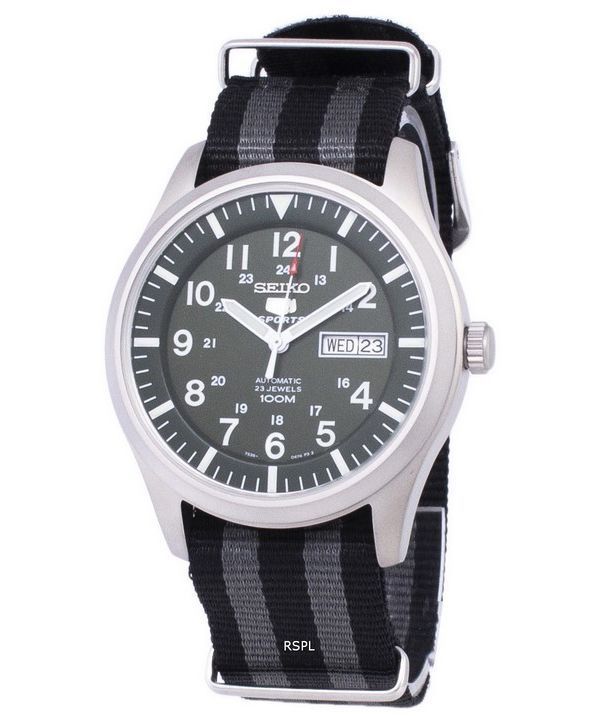 セイコー 5 スポーツ自動 Nato ストラップ SNZG09K1 NATO1 メンズ腕時計