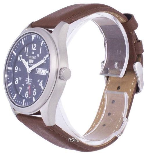 セイコー 5 スポーツ自動比茶色の革 SNZG11K1 LS12 メンズ腕時計