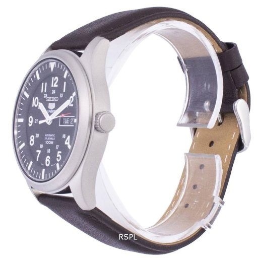 セイコー 5 スポーツ自動比ダークブラウン レザー SNZG15K1 LS11 メンズ腕時計