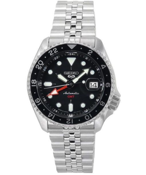 ã‚»ã‚¤ã‚³ãƒ¼ 5 ã‚¹ãƒãƒ¼ãƒ„ SKX ã‚¹ãƒãƒ¼ãƒ„ ã‚¹ã‚¿ã‚¤ãƒ« GMT ã‚¹ãƒ†ãƒ³ãƒ¬ã‚¹ã‚¹ãƒãƒ¼ãƒ« ãƒ–ãƒ©ãƒƒã‚¯ ãƒ€ã‚¤ãƒ¤ãƒ«è‡ªå‹• SSK001J1 100M ãƒ¡ãƒ³ã‚ºè…•æ™‚è¨ˆ