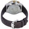 タイメックス ウォーターベリー トラディショナル GMT レザーストラップ ホワイト ダイヤル クォーツ TW2U99100 100M メンズ腕時計