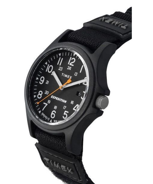 タイメックス エクスペディション アカディア ナイロン ストラップ ブラック ダイヤル クォーツ TW4B23800 メンズ腕時計