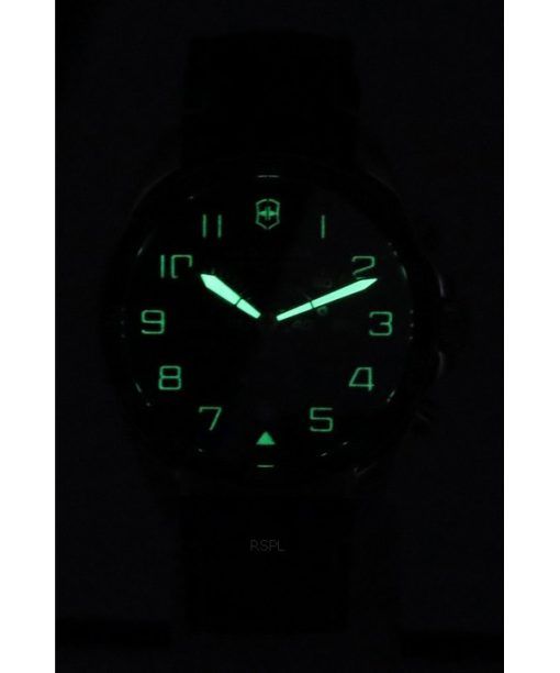 ビクトリノックス スイス アーミー フィールドフォース クロノグラフ ブラック ダイヤル クォーツ 241852 100M メンズ腕時計