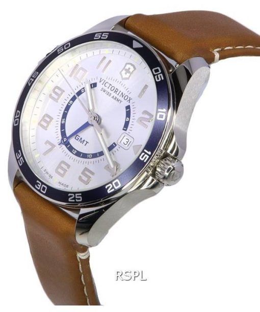 ビクトリノックス フィールドフォース クラシック GMT シルバー ダイヤル クォーツ 241931 100M メンズ腕時計 ja